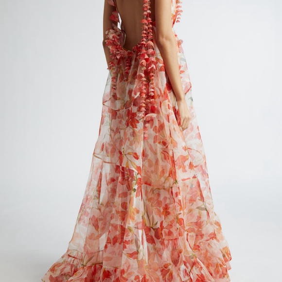 Zimmermann Tranquility Floral Silk Gown sz 6 - Picture 3 of 5